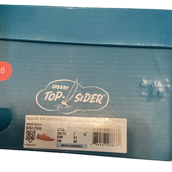 NEW Sperry Men’s Cloud CVO Boat Shoes – Washed Red – Size 8 Medium - Picture 7 of 7